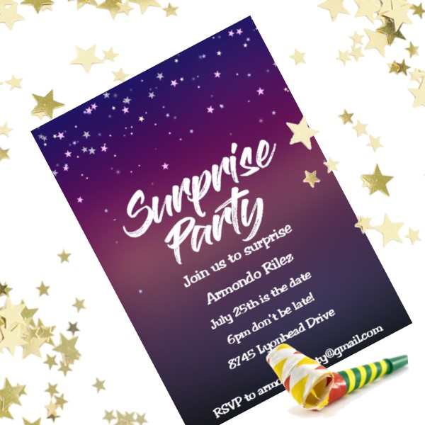 Surprise Party Invitations