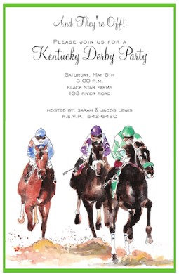 Kentucky Derby party invitations