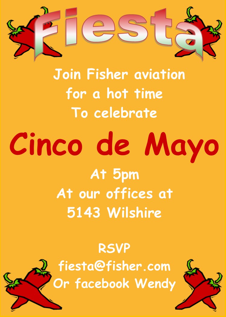 Hot Peppers - Cinco de Mayo Invitations