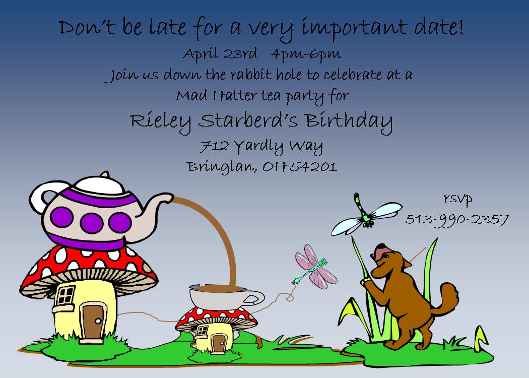 Tea Party Invitations