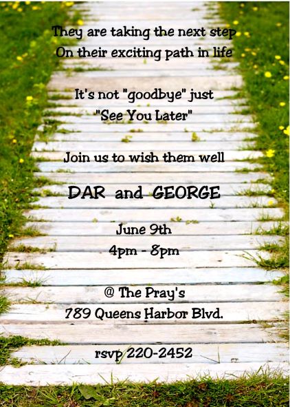 going away Party Invitations