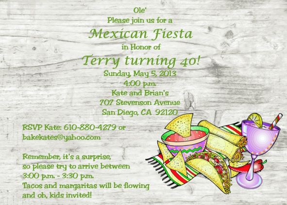 Fiesta Party - Cinco de Mayo Invitations