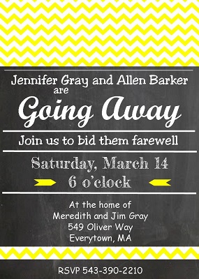 going away party invitations