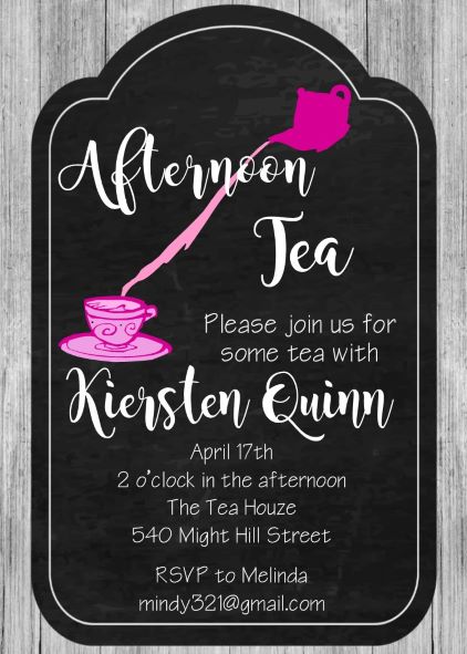 tea party invitations