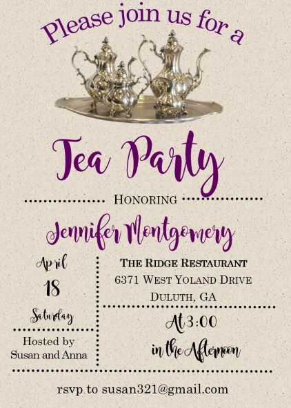 tea party invitations