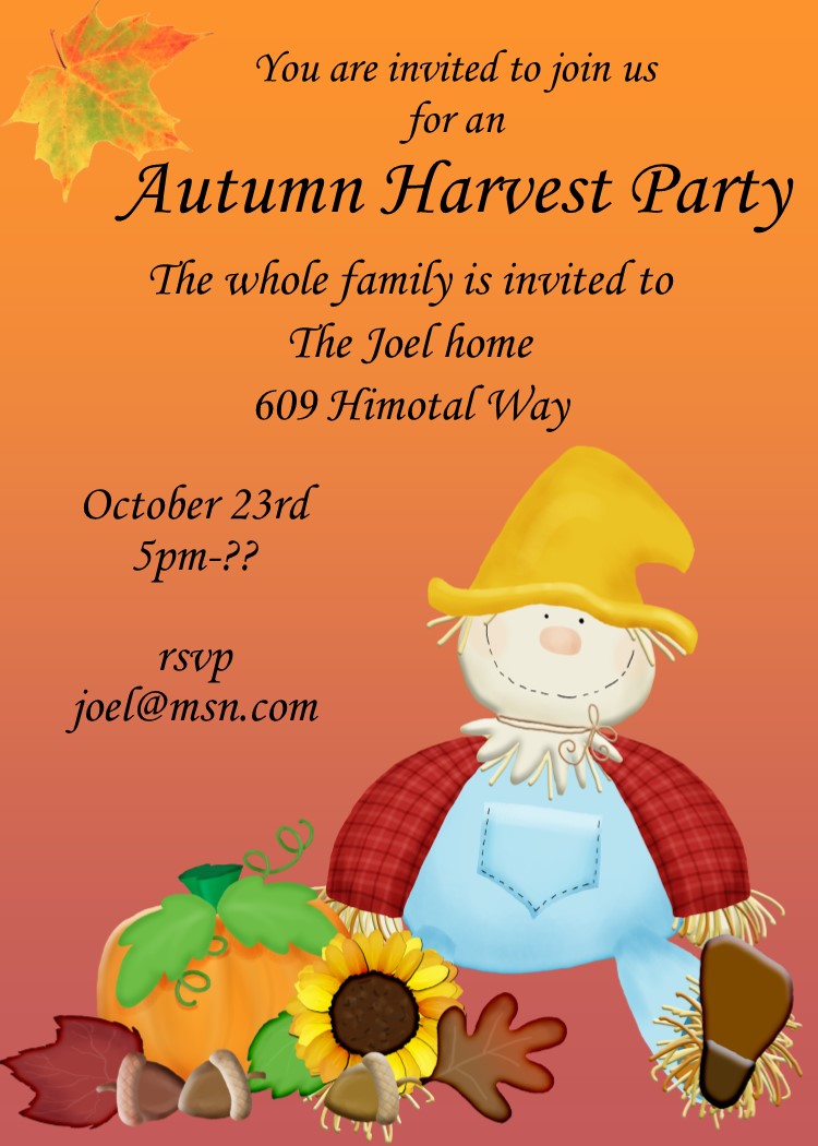 Fall And Autumn Party Invitations 2023