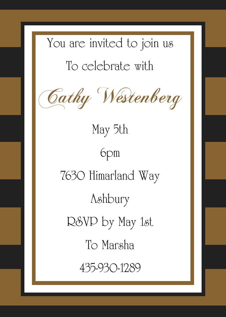 Retirement Party Invitations