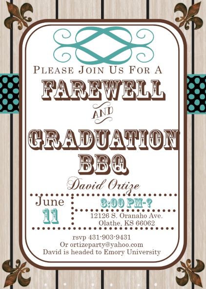 Going Away Party Invitations