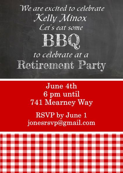 retirement party invites