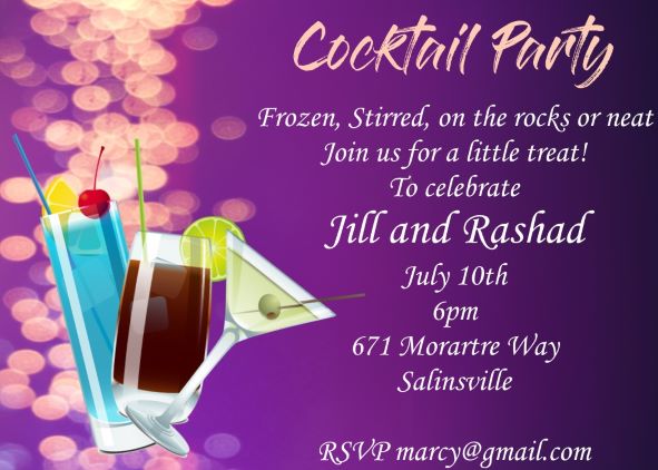 cocktail party invitation