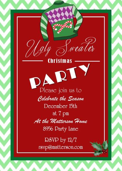 Christmas Party invitations