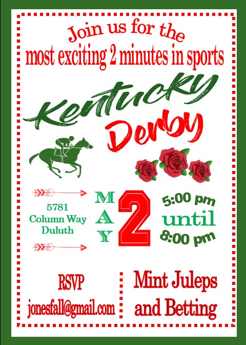 Kentucky Derby Party Invitations - May 6 2023