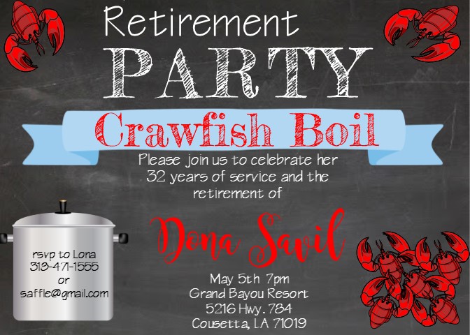 crawfish boil Party Invitations