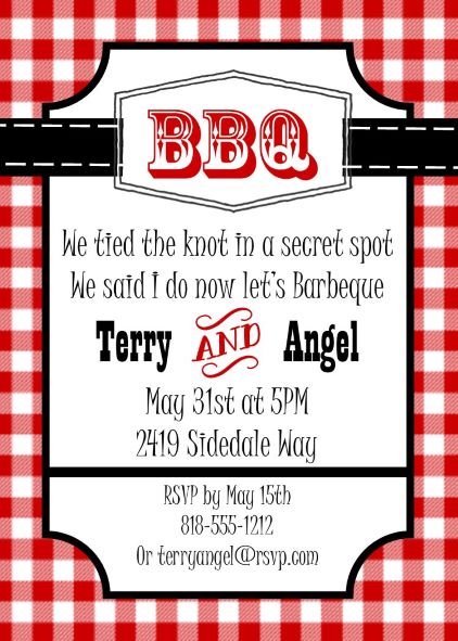 BBQ Country Party Invitations