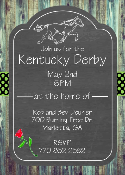 Kentucky Derby Party Invitations