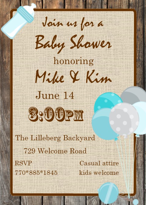 Simply Beautiful Baby Shower Invitations