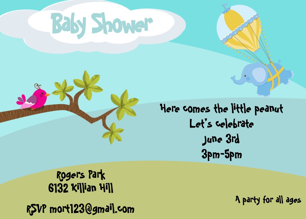 shower for elephant boy baby shower invitations