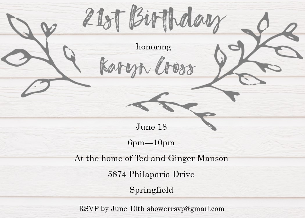 21st birthday party invitations new selections winter 2018