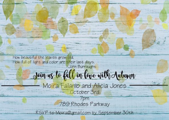 Falling Leaves party invitations