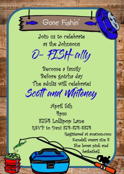Ofishally Family - Adoption Shower Party Invitation