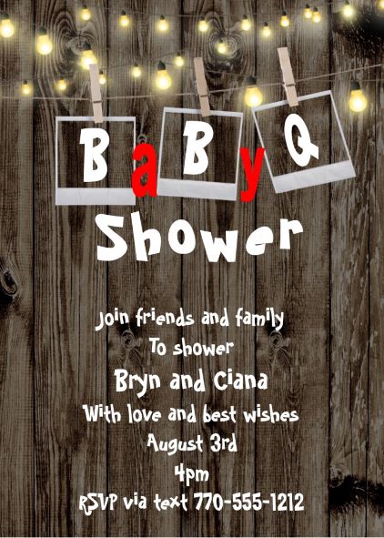 BabyQ Shower Invitations