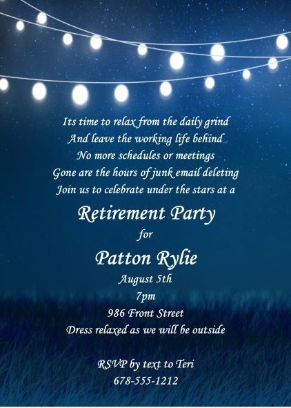 100 Retirement Party Invitations Guests Cant Resist Responding