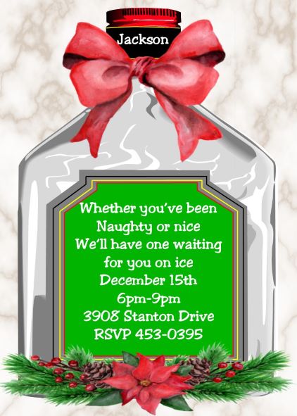 Christmas Cocktail Party Invitations