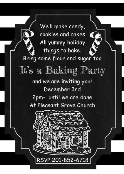 Christmas cookie exchange party invitationss