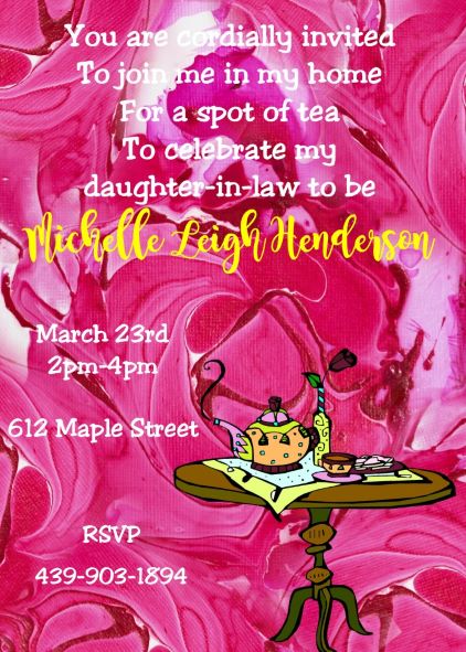 Tea Party Invitations