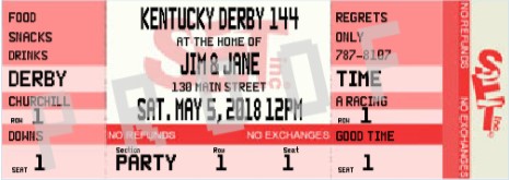 Kentucky Derby Party Invitations - May 1, 2021