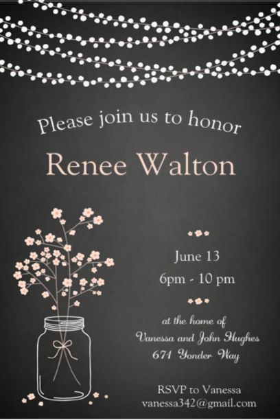 eloped party invitations