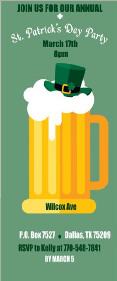 st patrick s day party invitations