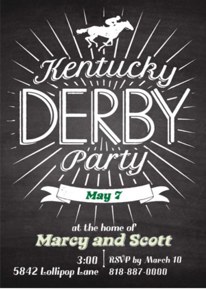 Kentucky Derby Party Invitations