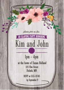 Chalkboard Country Party Invitations