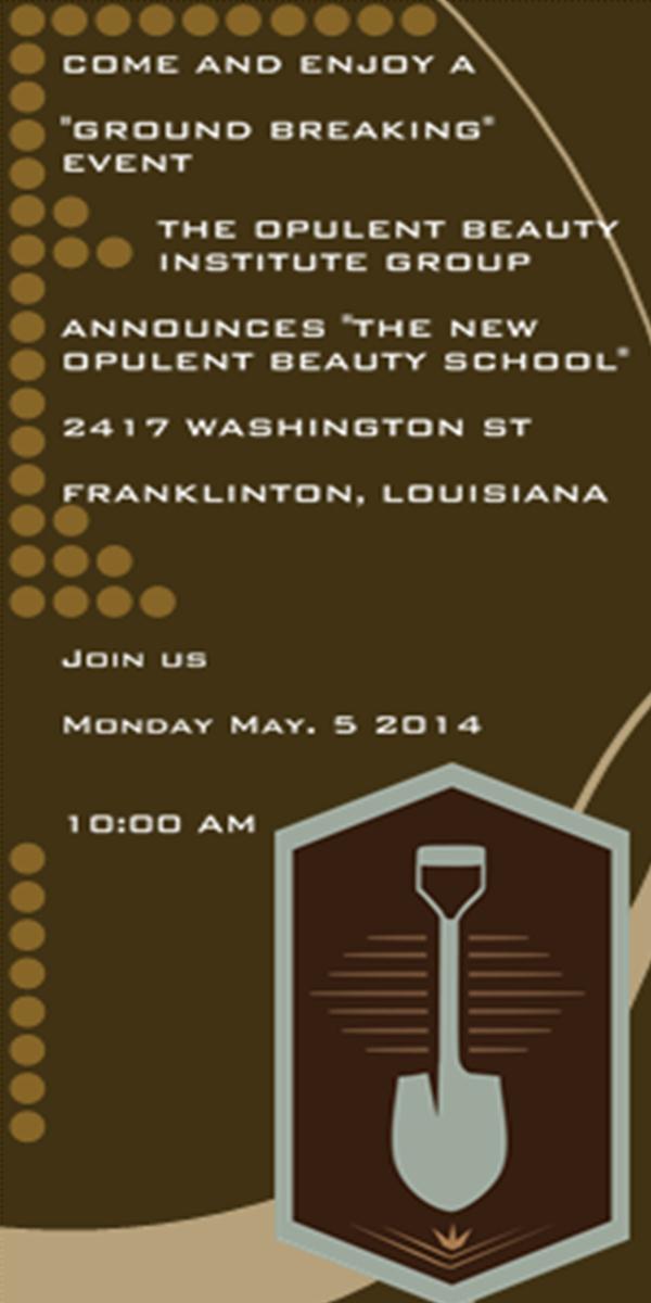 groundbreaking invitation templates